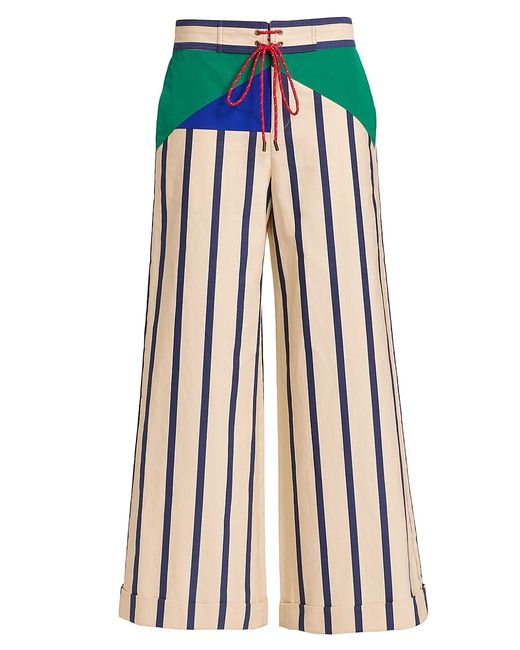 Rosie Assoulin Harbor City Striped Wide-Leg Pants