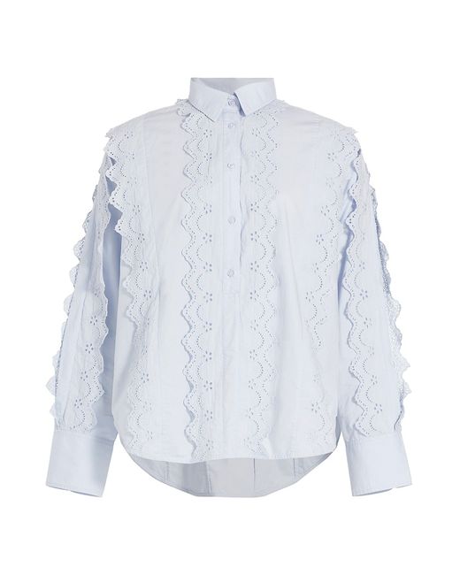 Citizens of Humanity Shay Eyelet-Embroidered Button-Front Shirt