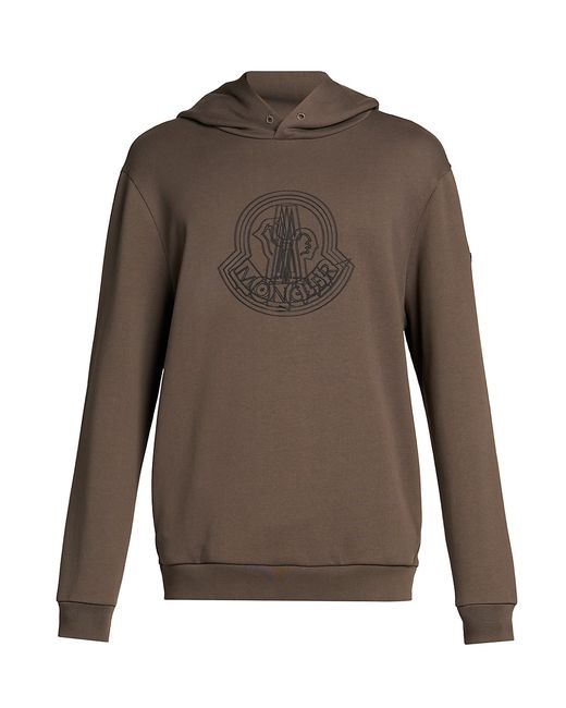 Moncler Logo Long-Sleeve Hoodie Small
