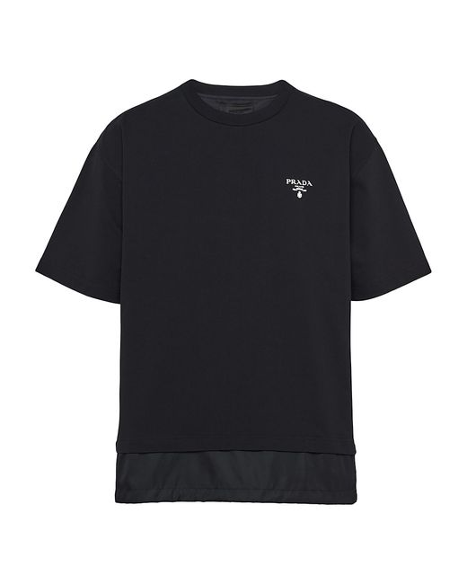 Prada Jersey and Re-Nylon T-Shirt Small