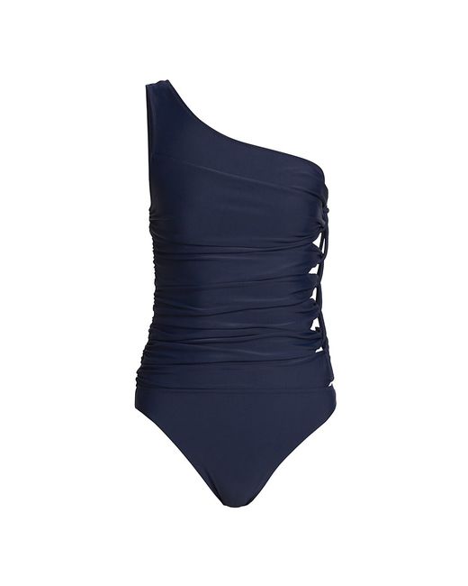 Simkhai Huntley Corded One-Shoulder One-Piece Swimsuit Small