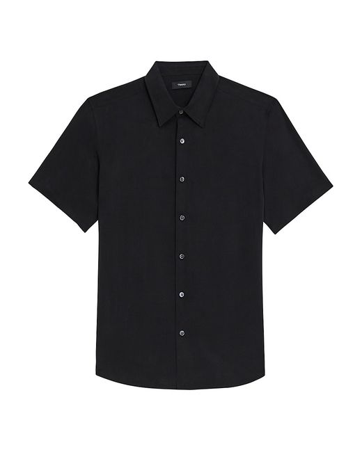 Theory Irving Button-Front Shirt Small