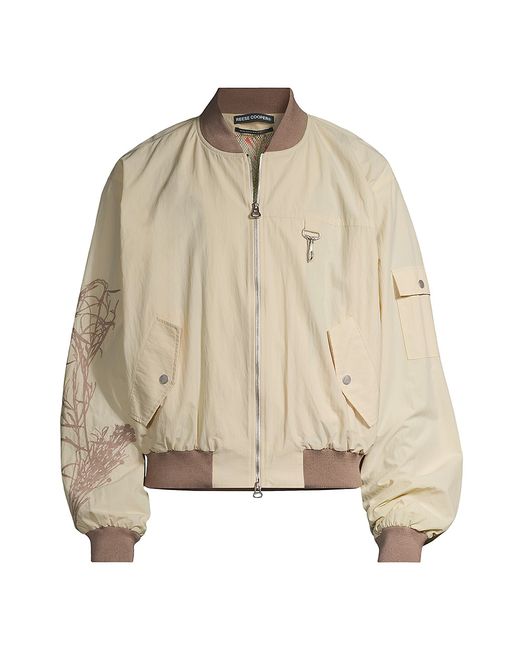 Reese Cooper Embroidered Bomber Jacket Small