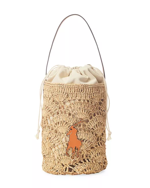 Ralph Lauren Collection Crochet Bucket Bag