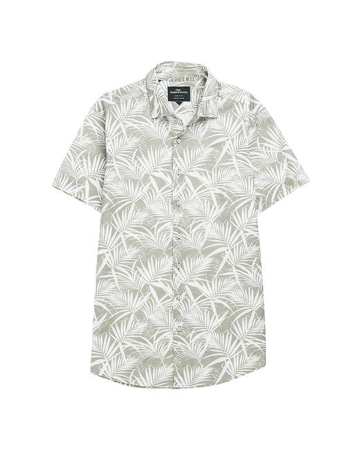 Rodd & Gunn Montcalm Palm Leaf Print Short-Sleeve Shirt