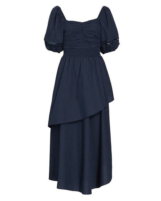 Ramy Brook Persephone Puff-Sleeve Midi-Dress