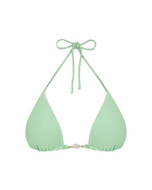 ViX by Paula Hermanny Solid Ivy Triangle Bikini Top Small