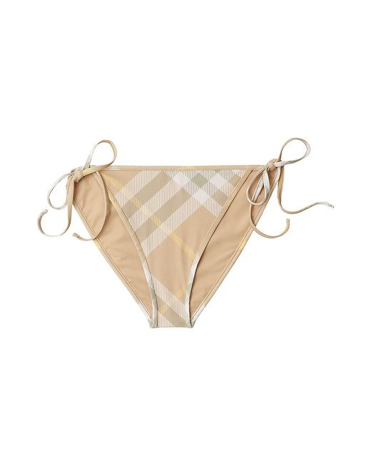 Burberry Check Side-Tie Bikini Bottoms Large