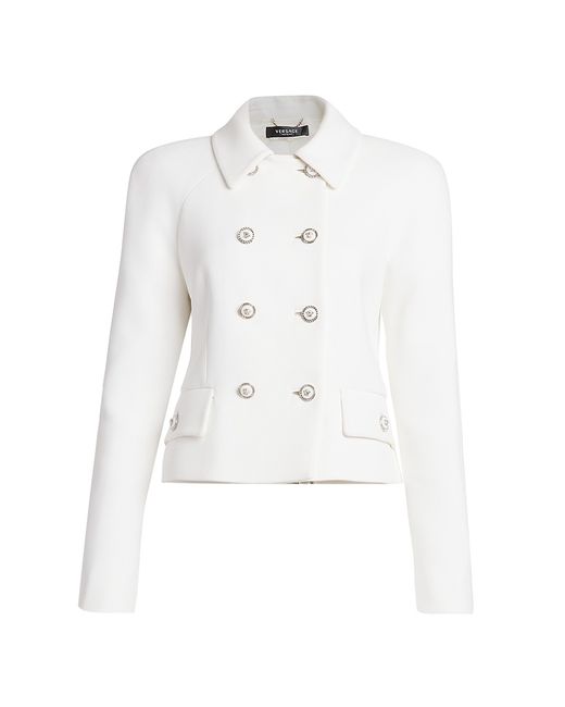 Versace Double-Breasted Stretch Crepe Jacket