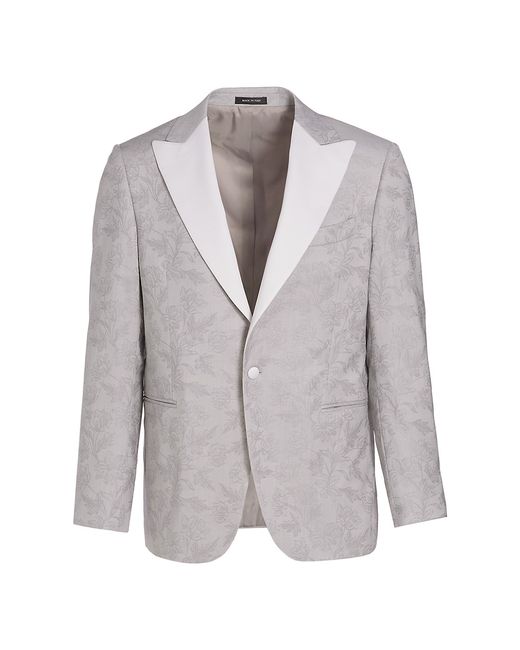 Saks Fifth Avenue COLLECTION Floral One-Button Dinner Jacket