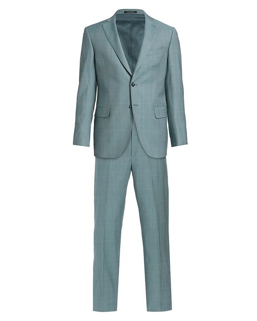 Saks Fifth Avenue COLLECTION Plaid Single-Breasted Suit