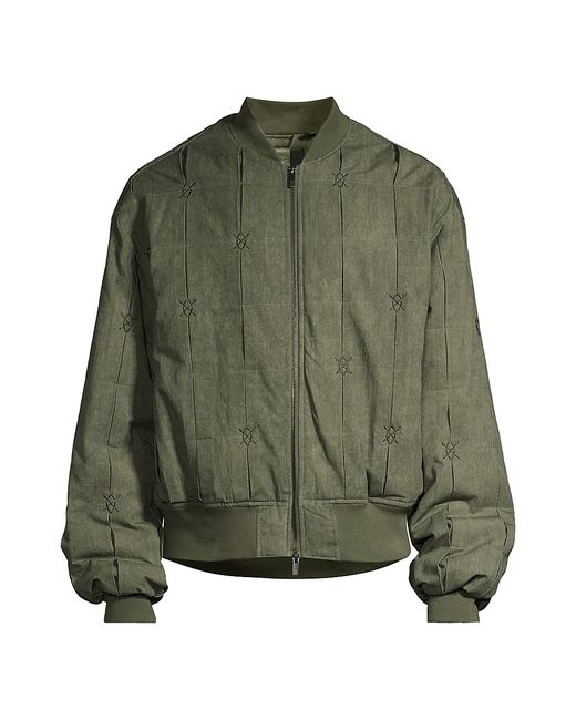 Daily Paper Rasal Pleated Bomber Jacket Small