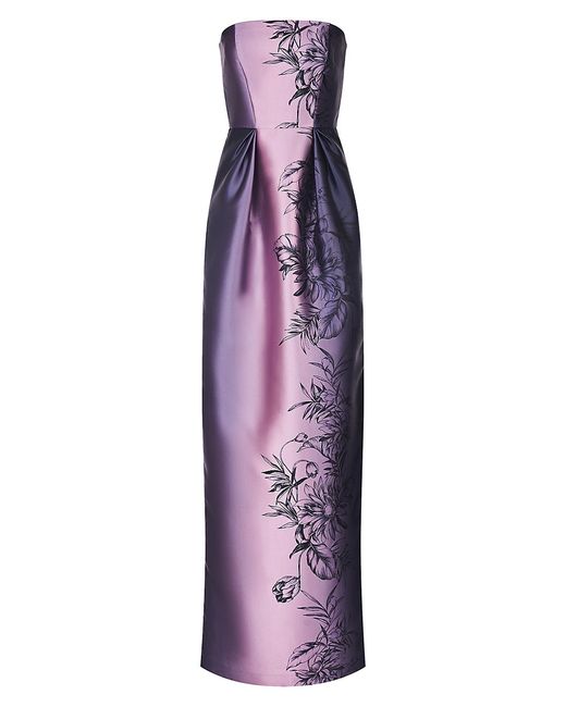 Kay Unger Marisol Strapless Mikado Column Gown