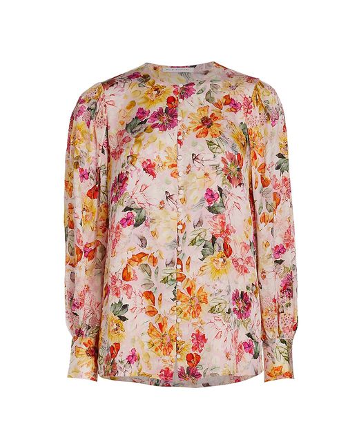 Elie Tahari The Wendy Embroidered Blend Blouse