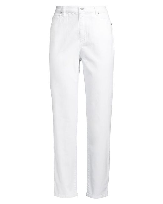 Eileen Fisher High-Rise Straight-Leg Jeans Small