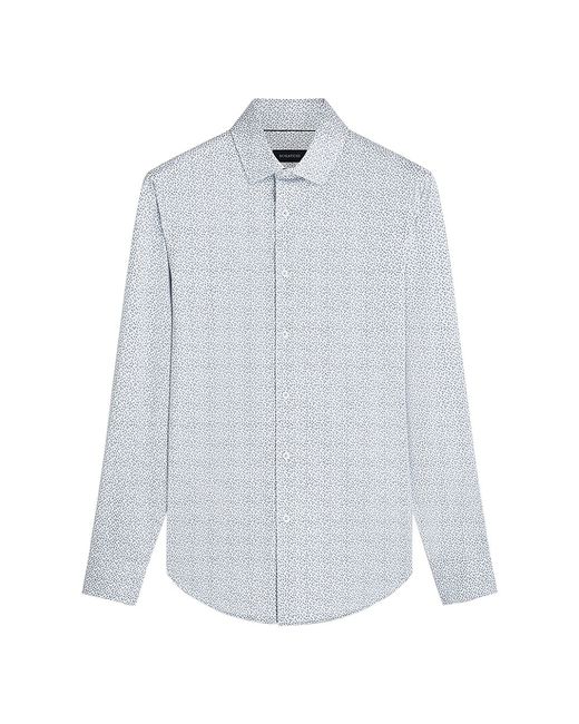 Bugatchi James Abstract Button-Front Shirt Small