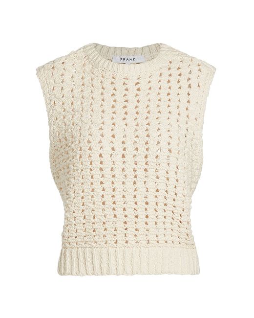 Frame Crochet Sleeveless Sweater