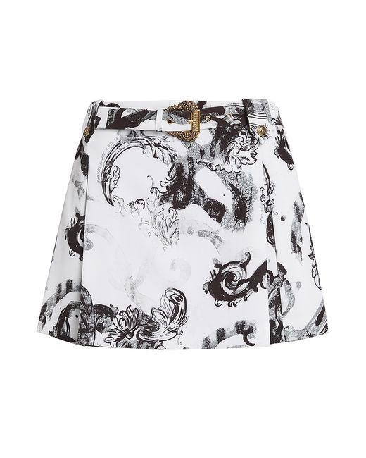Versace Jeans Couture Belted Barocco Miniskirt