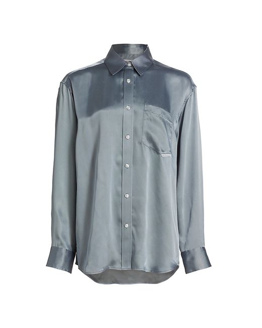 T by Alexander Wang Boyfriend Button-Up Shirt