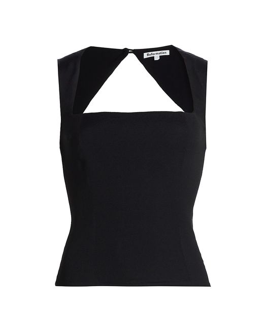 Reformation Diandra Cut-Out Sleeveless Top
