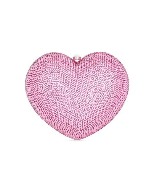 Judith Leiber Couture Petite Heart Embellished Clutch