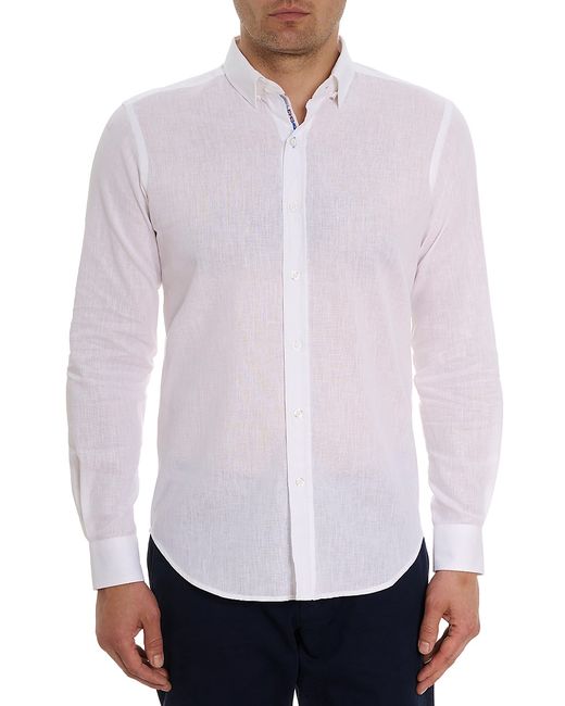 Robert Graham Palmer Woven Button-Up Shirt Small