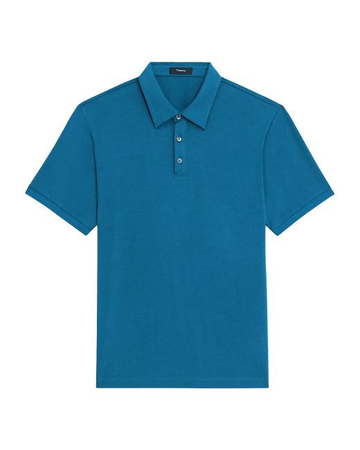 Theory Noran Jersey Lyocell Polo Shirt Small