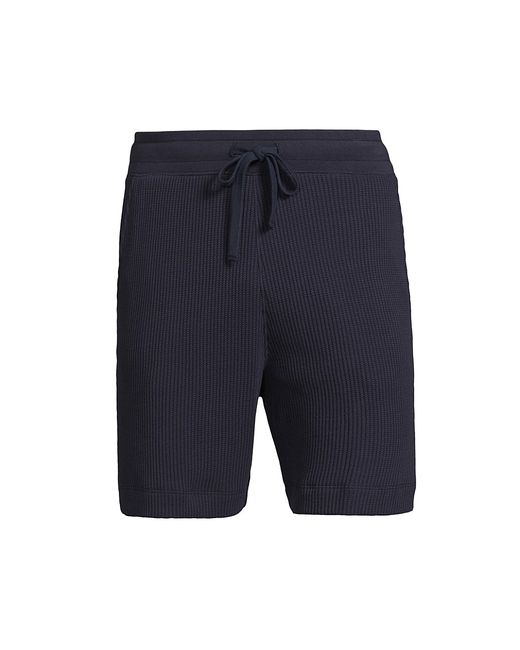 ATM Anthony Thomas Melillo Waffle-Knit Cotton Drawstring Shorts Small