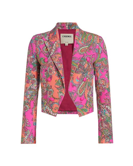 L'agence Lila Paisley Fitted Blazer