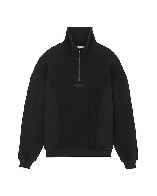 Saint Laurent Half-Zip Sweatshirt Small