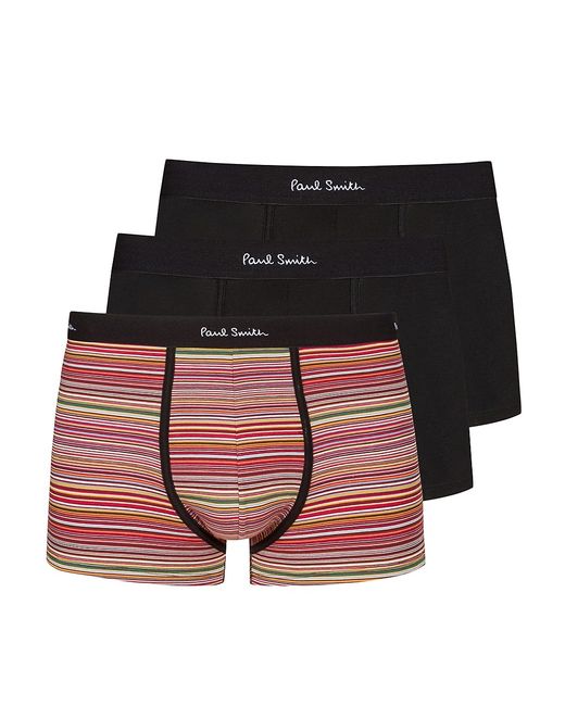 Paul Smith 3-Pack Stretch Cotton Trunks Large