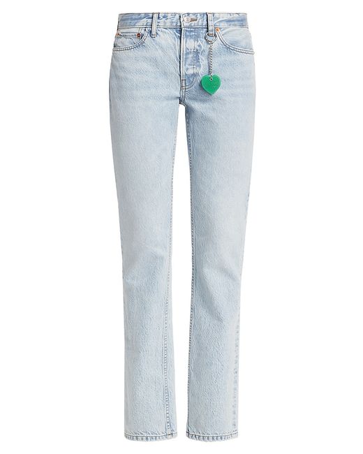 Re/Done Anderson Mid-Rise Rigid Straight-Leg Jeans