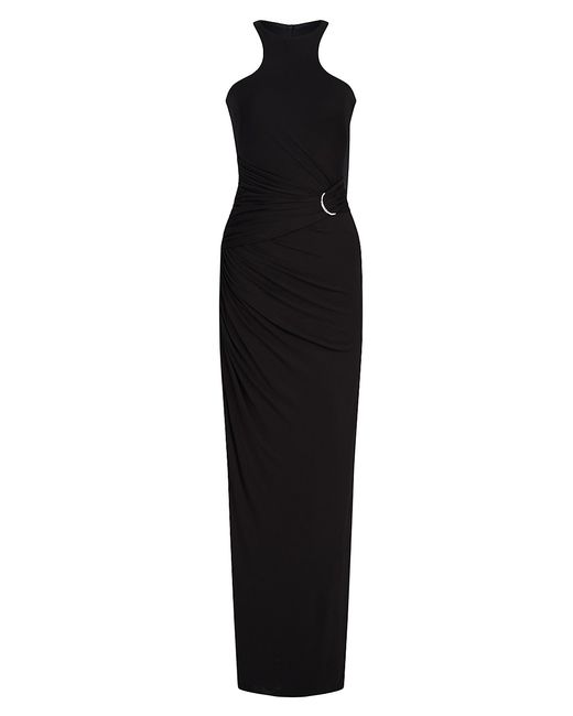 H Halston Lang Gathered Jersey Gown