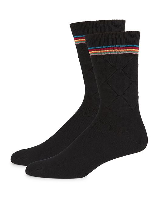 Paul Smith 2-Pack Striped Cotton-Blend Socks