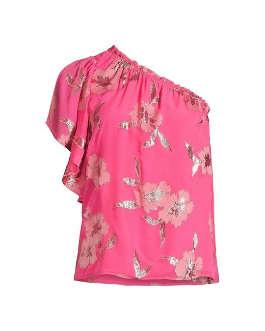 Lilly Pulitzer Sarahleigh Asymmetric Blend Blouse