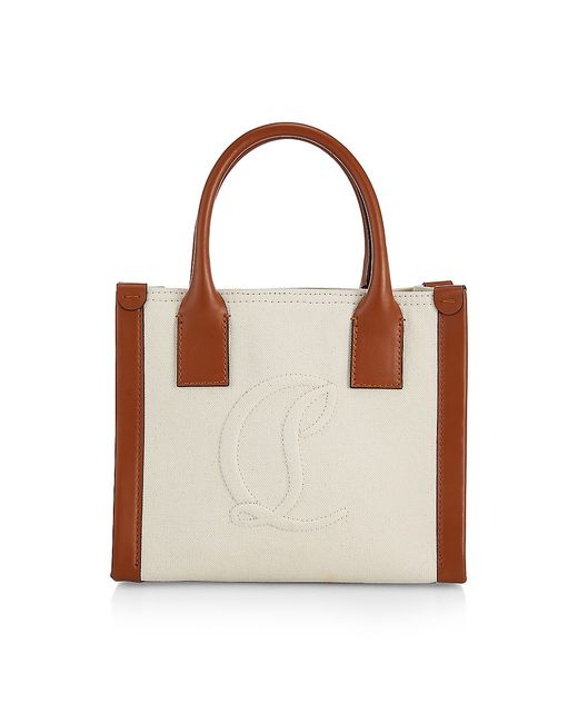 Christian Louboutin Mini By My Side Canvas Tote Bag