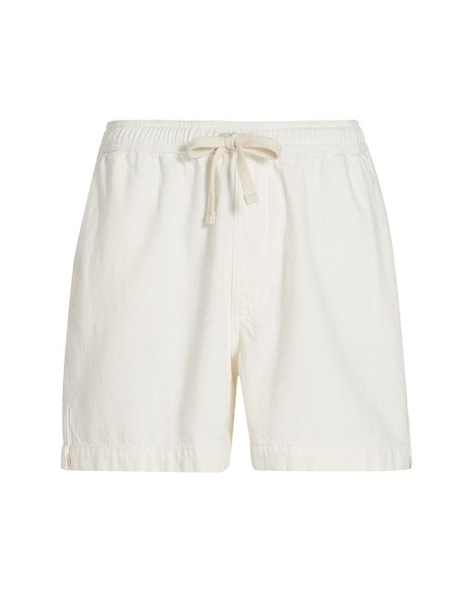 Frame Textured Terry Drawstring Shorts Small