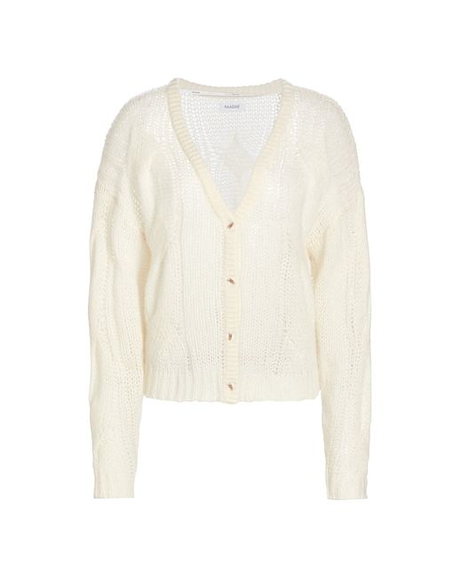 Naadam Cable-Knit Wool Cashmere Cardigan Large