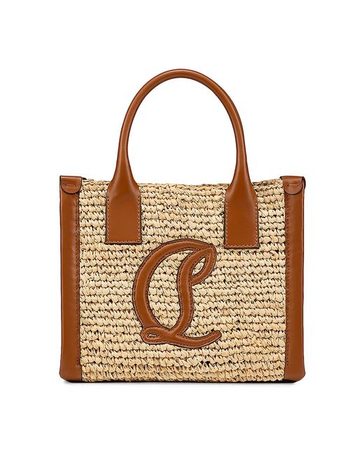 Christian Louboutin Mini By My Side Leather-Trimmed Tote Bag