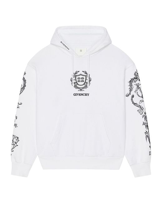 Givenchy Crest Boxy Fit Hoodie Fleece Large