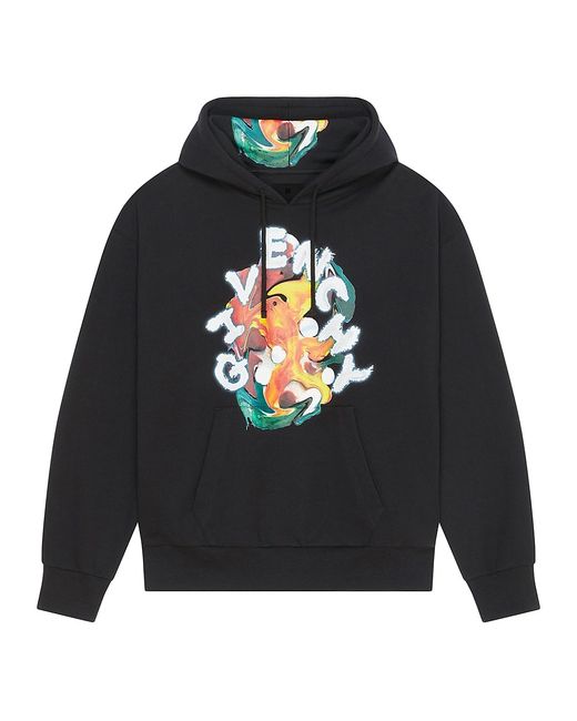 Givenchy Psychedelic Boxy Fit Hoodie Fleece Large