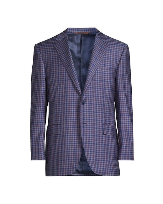 Canali Siena Checked Two-Button Sport Coat