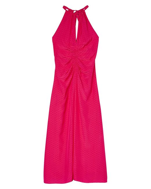 Sandro Ruched Effect Maxi Dress