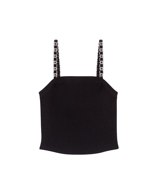 Maje Crop Top with Removable Straps