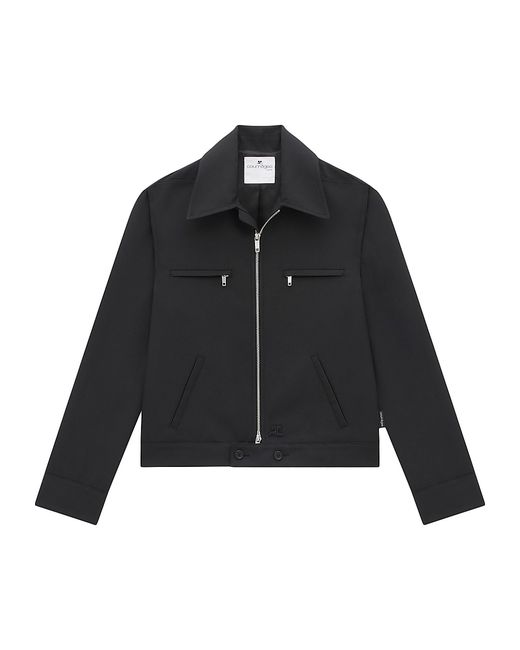 Courrèges Retro Twill Zip Workwear Jacket