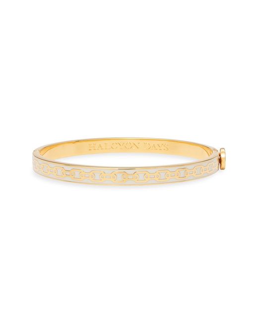 Halcyon Days Chain 18K Gold-Plated Bangle Bracelet