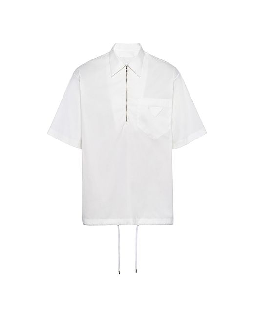 Prada Short-Sleeve Stretch Shirt Large