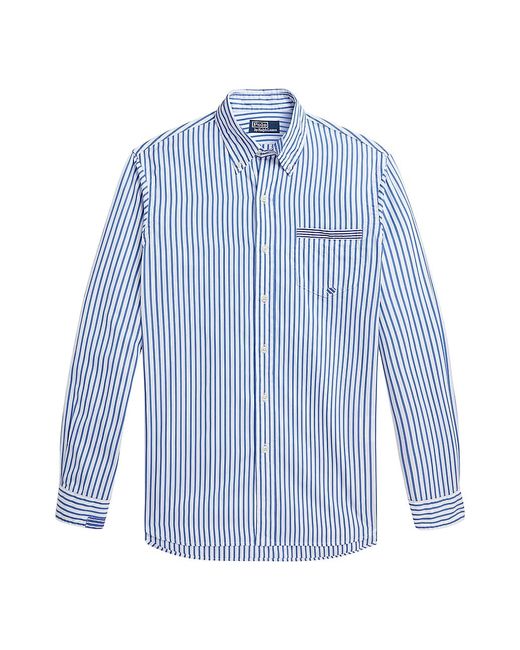Polo Ralph Lauren Striped Poplin Button-Up Shirt Large