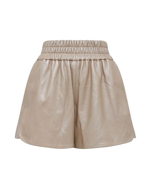 Iro Sultan High-Waisted Lame Shorts