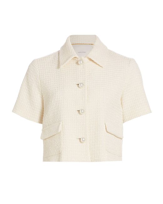 Adam Lippes Corded Tweed Cropped Marseille Jacket